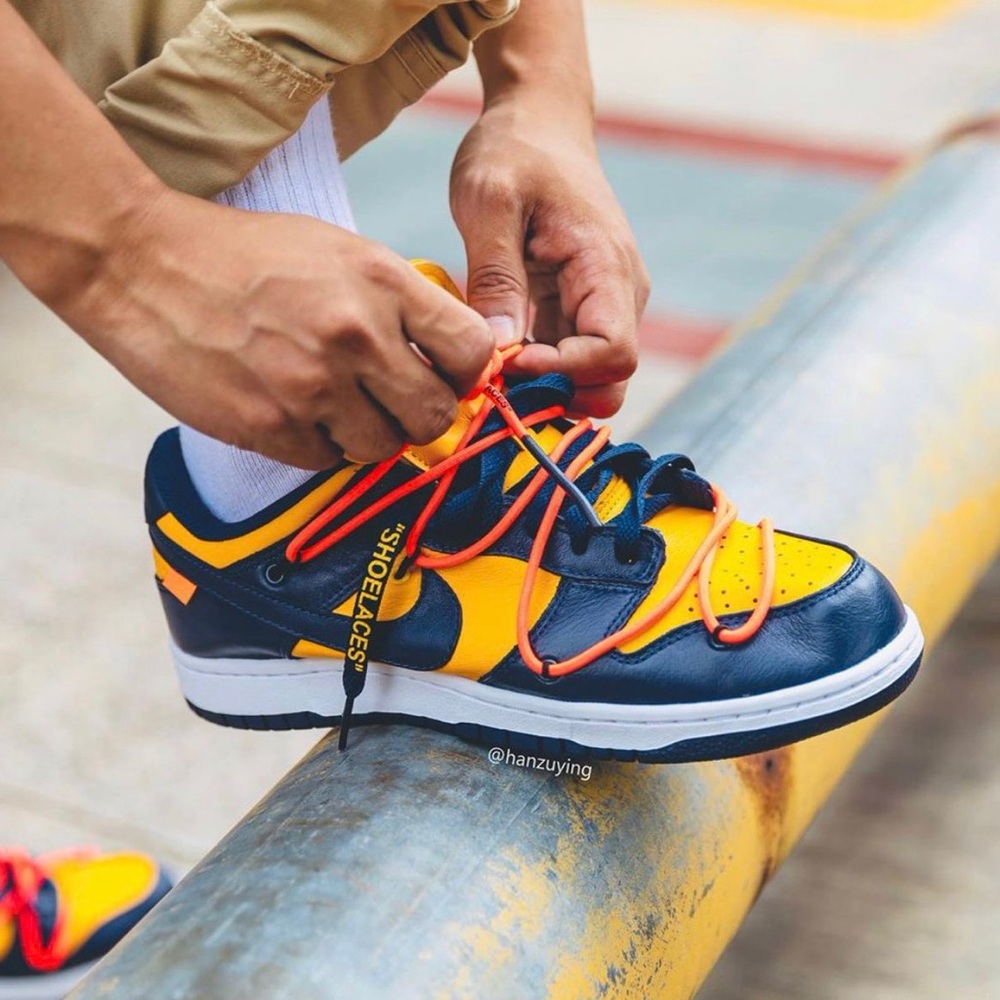 Nike X Off-White Dunk Low "University Gold" sneakers CT0856
